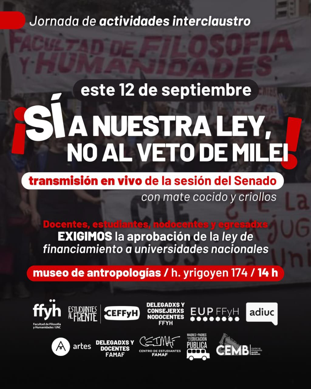 Flyer de la jornada interclaustro